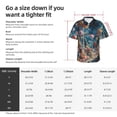 thumbnail image 3 of KLL Men's Hawaiian Shirt Short Sleeve Button Down Beach Shirts-Starry Sky Planet Lollipop, 3 of 5