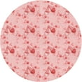 thumbnail image 1 of Ahgly Company Indoor Round Patterned Pink Area Rugs, 6' Round, 1 of 6