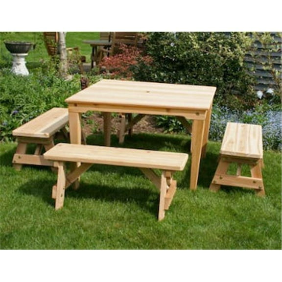 Creekvine Designs WRFSTDSCVD Cedar Social Dining Set