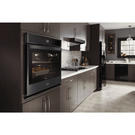Whirlpool - Smart 30" Built-In Single Electric Wall Oven - Black