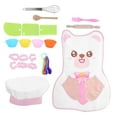 thumbnail image 4 of Juego de cocina y repostería para niños de 24 piezas, delantal de cocina para niñas, disfraz de chef, sombrero, kit de juego de rol, delantal de cocina para niños, 4 of 14