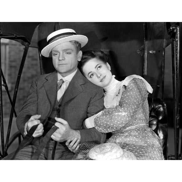 Tirage Photo de 1941 de la Fraise Blonde James Cagney Olivia de Havilland (28 x 22)