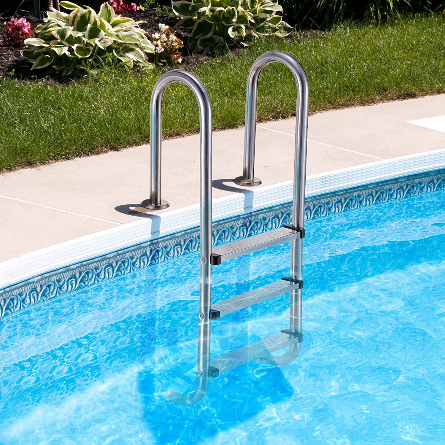 Yoleny 52'' Swimming Pool Ladder, 3Step InGround Stainless Steel Step