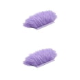 thumbnail image 2 of Bewildely Adorno de cinta con flecos de plumas de avestruz teñidas de 1 yarda, color morado claro violeta claro 2Conjunto, 2 of 6