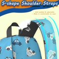 thumbnail image 5 of Police and White Car Blue Pattern 17" School Backpacks for Teens,Waterproof Oxford Fabric,S-Shape Padded Straps for School,Travel,Hiking,Camping, 5 of 6