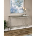 thumbnail image 6 of Uttermost Luano Metal and Glass Console Table in Antique Silver, 6 of 10