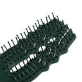 thumbnail image 6 of Unique Bargains 1Pc Tangle Hair Brush Paddle Detangler Hair Comb for All Hair Types Dark Green, 6 of 6