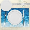 thumbnail image 3 of Ambesonne Blue Place Mats Set of 4, Mosaic Triangle Graphic, Standard Size, Pale Blue, 3 of 6