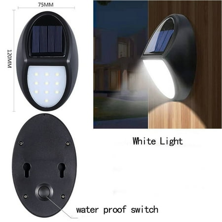 

1/2Pcs Durable Outdoor Waterproof Garden Decoration Wall Light Street Landscape Solar Lamp LED Light WHITE LIGHT