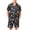 Black, variant on GrmtClth Mens Halloween Pajamas Graphic Pumpkin Satin-Like Short Sleeve Button Up 2 Piece Casual Sleep Loungewear Pjs with Pockets Green 3XL