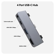 HyperDrive 4-in-1 USB-C Hub for iPad Pro/Air, Gray