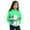 Green, variant on Girls Winter Snowman Hoodie Warm Long Sleeve Pullover Christmas Theme Cozy Kids Sweatshirt For Holiday Outfits