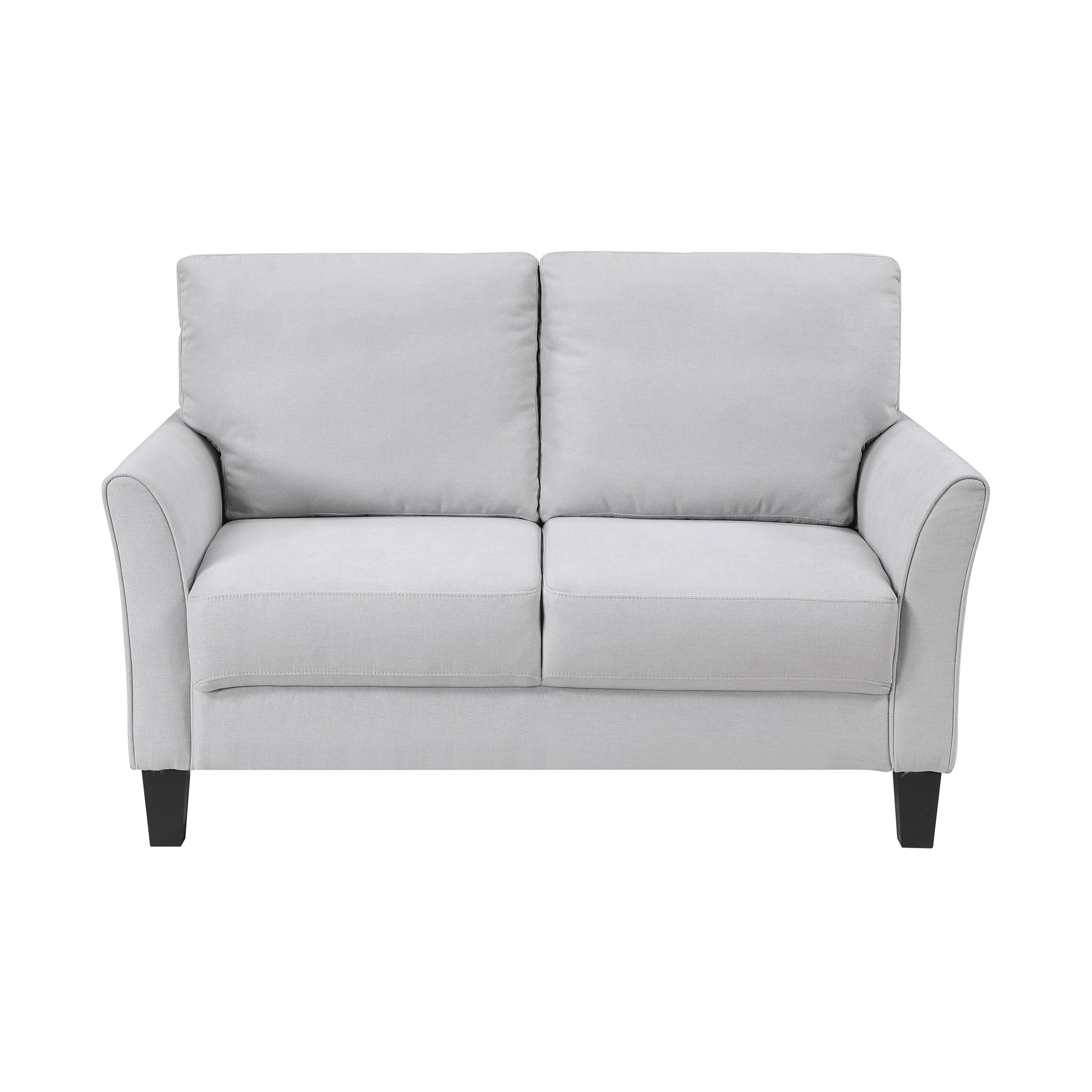 OakvillePark Islewyn Textured Fabric Loveseat, Gray