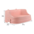 thumbnail image 2 of WHAMVOX Toilette Lapin Plastique Rose Conception Anti-Fuite Usage Intérieur 1 Pcs, 2 of 8