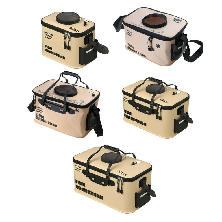 bucket fishing box Fishing Tackle Multifunctional Live Fish Baits Bucket Fishing Fish Box  Portable EVA Live Fish Bucket Fishing Accessory