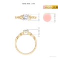 thumbnail image 4 of ANGARA Lab Grown Princess-Cut Diamond Celtic Knot Ring for Women in 14K Yellow Gold (Size-4.9mm| Color-F-G| Clarity-VS) | April Birthstone, Anniversary Jewelry Gift for Women | Lab-Grown Diamond Ring, 4 of 6