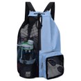 thumbnail image 1 of Swimming Bag Mesh Mummy Backpack with Wet Pocket Swim Drawstring Backpack Waterproof Beach Backpack Swim Bag Swimming Equipment Mesh Bag for Swimming Gym Workout Gear, 1 of 5