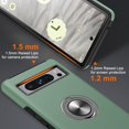 thumbnail image 2 of KOMI for Google Pixel 8 Pro Case, Slim Tough Rugged Shockproof Protective Pixel 8 Pro Phone Case with Metal Ring Kickstand for Google 8 Pro Case, Alpine Green, 2 of 5