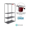 thumbnail image 4 of Closet armable AGBOX Organizador de Ropa y Zapatos 3 niveles Gris, 4 of 4