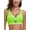 Neon Green, variant on Women's V Neck Bikini Top Criss Cross Cutout Bathing Suits