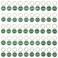 thumbnail image 1 of MasteelfCA 50Pcs Aluminium Alloy Storage Tags Metal Numbers Plates Luggage ID Tags Key Ring Labels (Number 1-50), 1 of 8