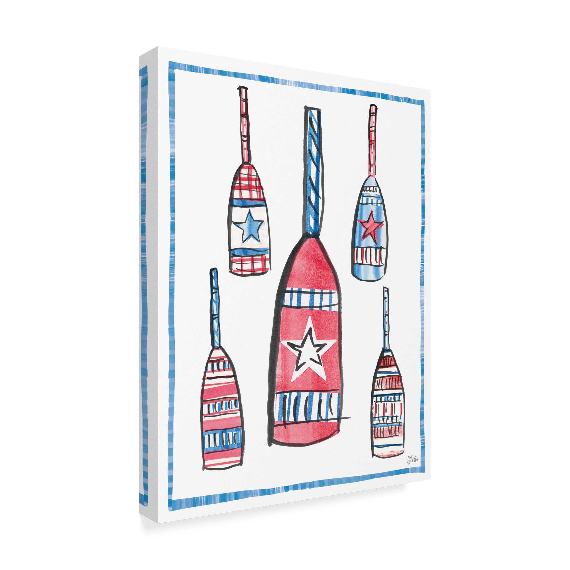 Trademark Fine Art 'Coastal Americana III' Canvas Art by Melissa Averinos