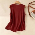 thumbnail image 7 of Womens Linen Embroidered Tank Tops 2026 Trendy Summer Casual Loose Fit Crewneck Sleeveless Shirts Fashion Ladies Blouses, 2XL, 7 of 7