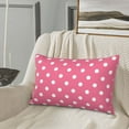 thumbnail image 5 of Goofa Dots On Rose Red Background Pattern Pillow Case – Plush & Soft Cushion Cover, Hypoallergenic Throw Pillow Case for Comfortable Sleep with Envelope Closure-16"x24", 5 of 6
