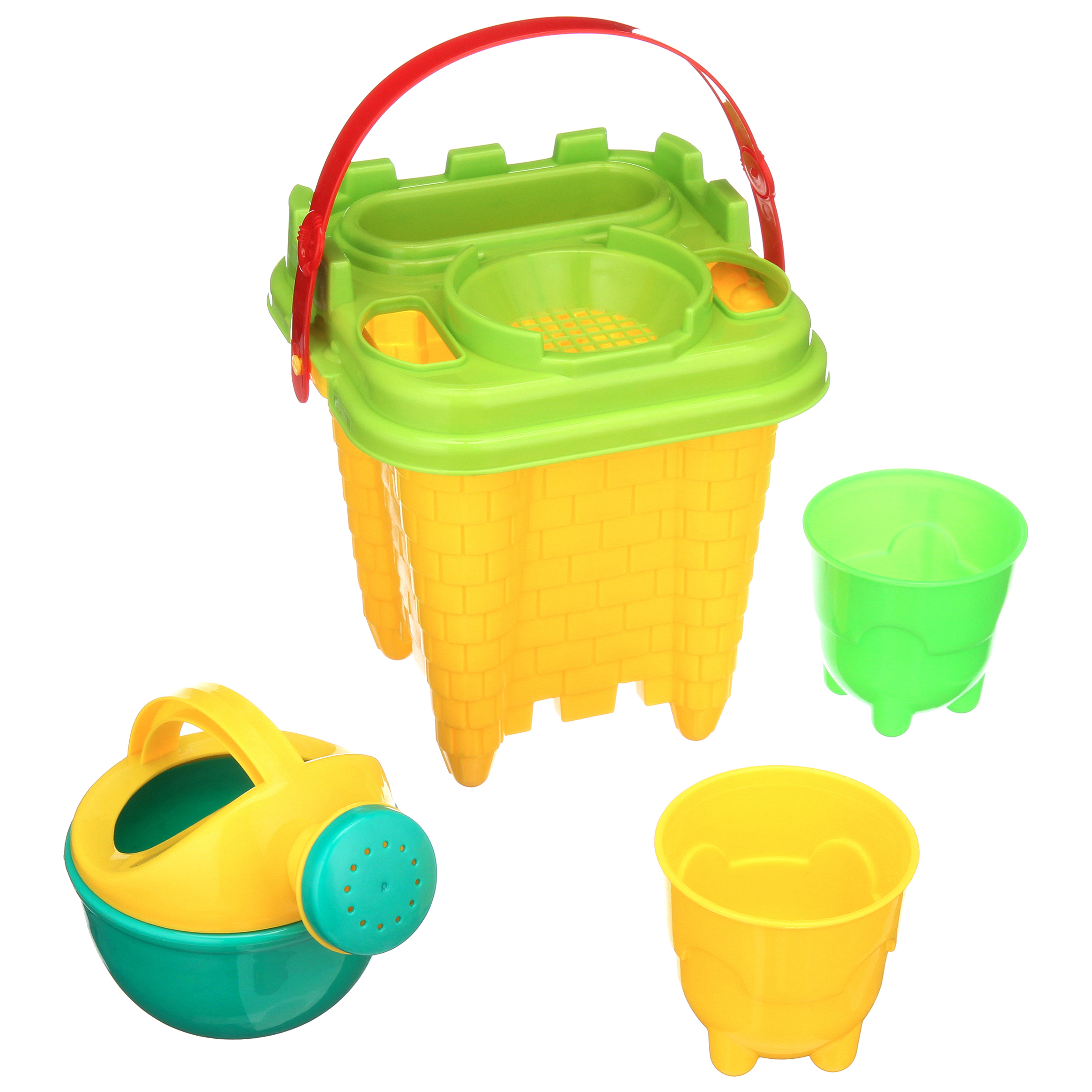 FoxPrint Beach Sand Toys – Bucket Shovels Rakes – 16 pc Set - image 5 of 6