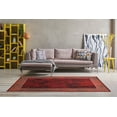 thumbnail image 2 of Ottomanson Machine Washable Non-Slip Rubberback Border 3x5 Indoor Area Rug, 3'3" x 5', Red, 2 of 9