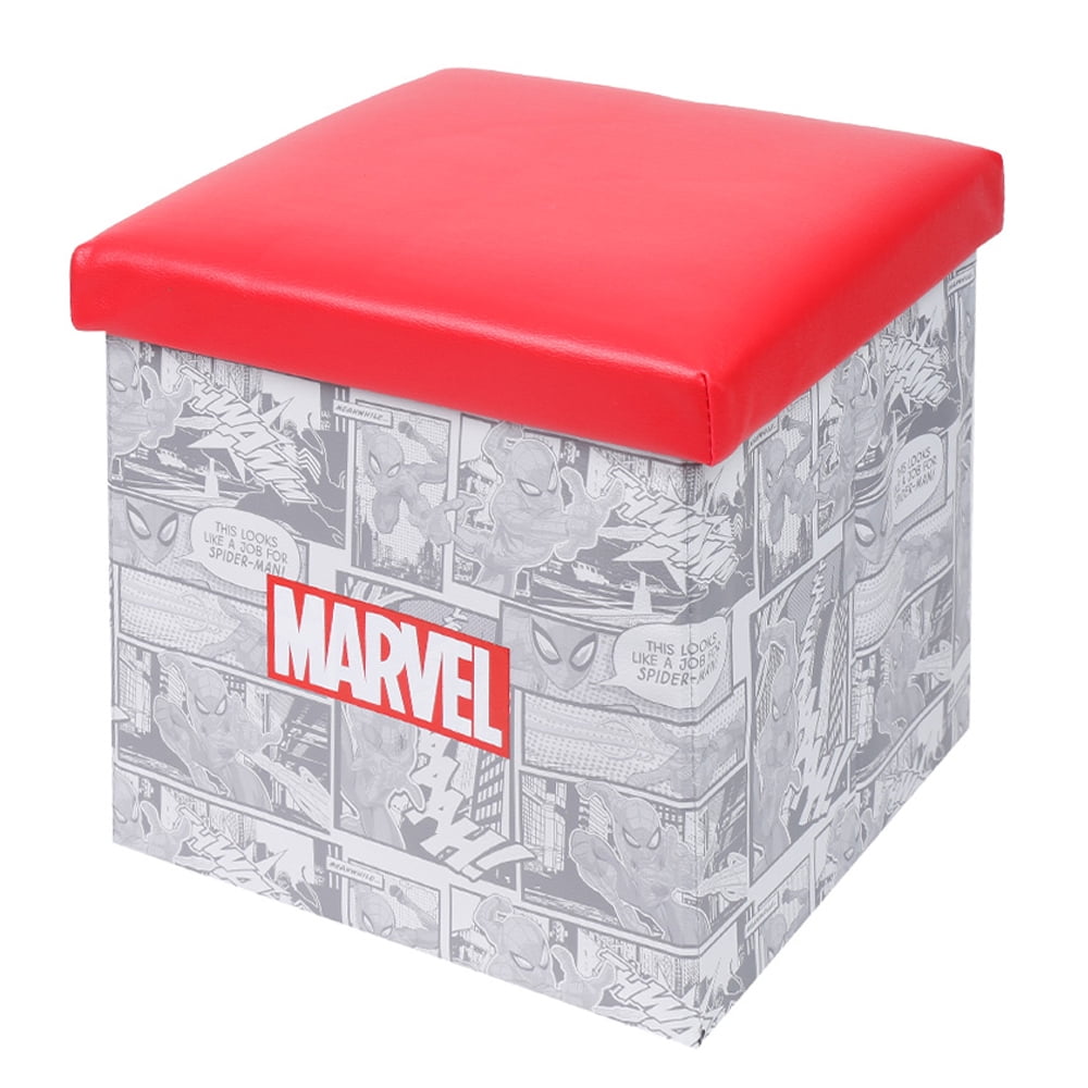 MINISO Marvel PVC Folding Storage Organizer Ottoman Bench Red Walmart