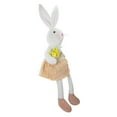 thumbnail image 3 of Northlight Girl Bunny Rabbit Easter and Spring Figure - 24" - White and Pink, 3 of 5