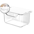 thumbnail image 1 of Dvruxg Plastic Kitchen Storage Bin with Lid, Plastic Storage Bins, Pantry Organizers and Storage Containers, Fridge Organizer Bins Kitchen Cabinet Organizer, 1 of 5