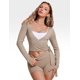 thumbnail image 3 of Remera INGIA de manga larga con escote en V cruzado y ajuste slim, talla XL, 3 of 5
