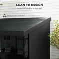 thumbnail image 4 of Outsunny 10' x 13' Wall Mounted Pergola Gazebo with Curtains and Nettings, 4 of 10
