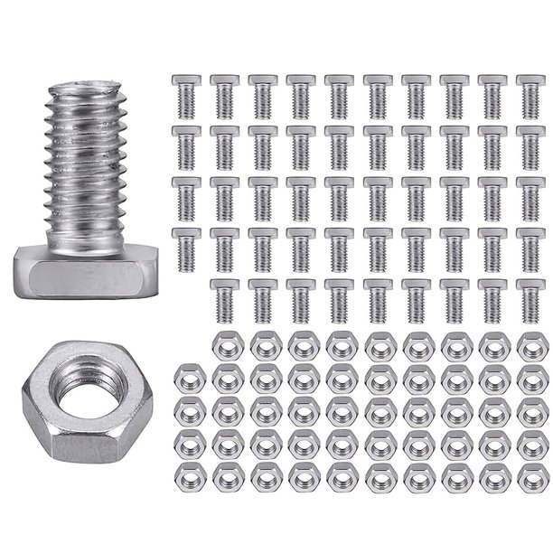 Greenhouse Nut and Bolt Set Antirust Greenhouse Hex Nuts and Square