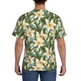 thumbnail image 2 of Naloa Lilies Flowers Men's T-Shirt Sport T-shirt Men's Basic Tee Casual Men's Shirt, Round Neck, Short Sleeves - XX-Large, 2 of 5