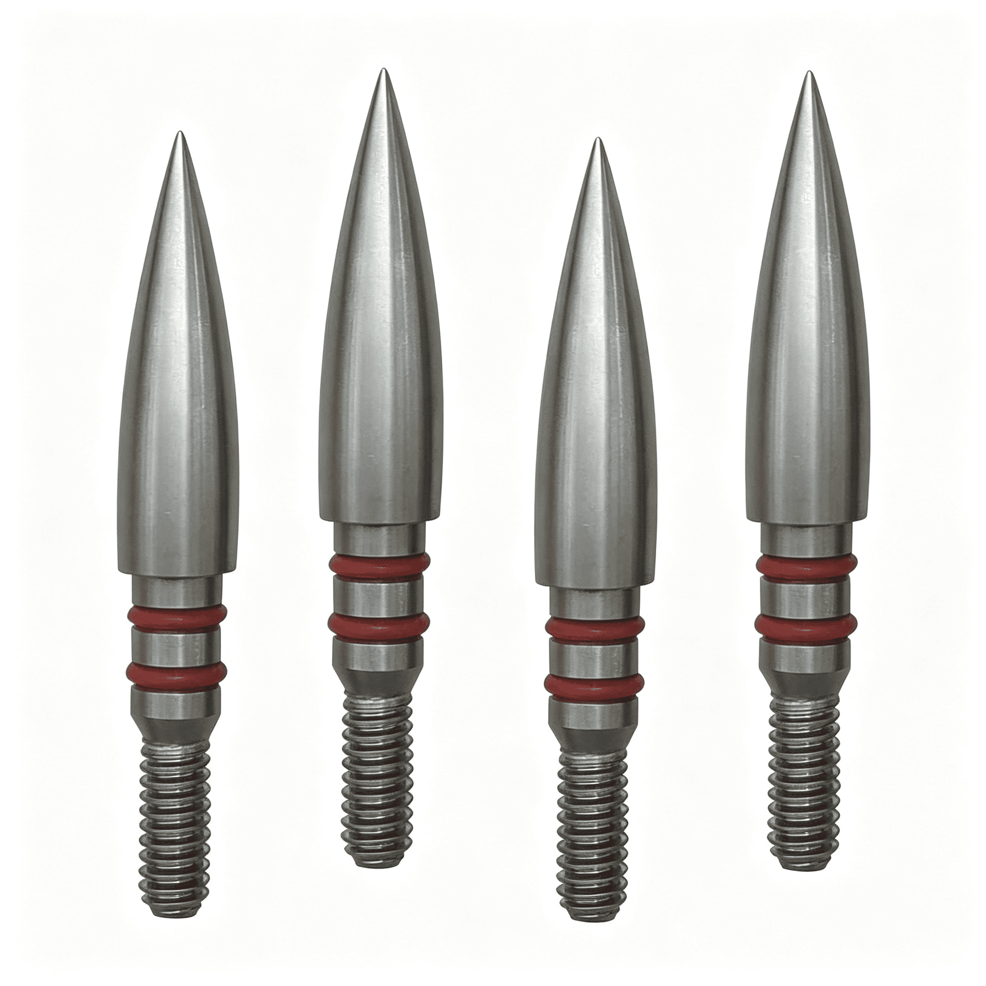BESTSKY Field Points Arrowheads 100/125/150/200/300 Grains Archery Field Points Stainless Steel Screwin Archery Field Tips and Broadheads(1 Dozen 12 Pcs)