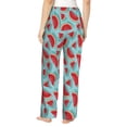 thumbnail image 3 of Xecao Watermelon Women's Straight Lounge Pajama Pants: The Epitome of Relaxed Sleepwear, 3 of 9