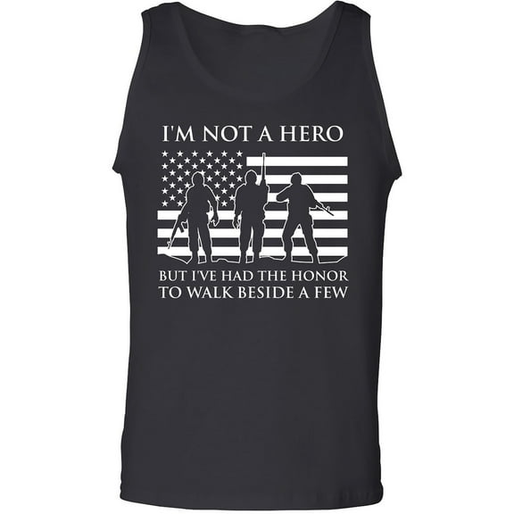 I'm Not A Hero Adult Tank Top