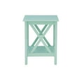 thumbnail image 6 of Linon Edmiston Indoor End Table with Shelf, 22" Tall, Mint Green, 6 of 10