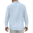 thumbnail image 3 of GENTS BLISS button Down Mens Shirts Long Sleeve Shirts for Men Solid TextureT-shirts, 3 of 7