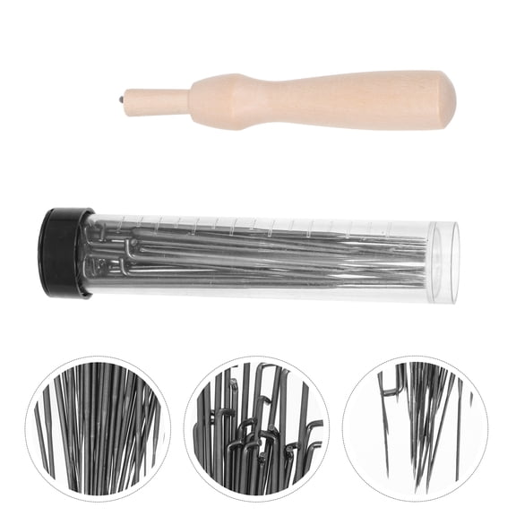OUNONA Needle Felting Needles Stainless Steel DIY Felting Tools Assorted Colors for Wool Crafts 1 Set