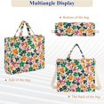 thumbnail image 6 of FORMRS Womens Corduroy Tote Bag Crossbody Shoulder Handbag with Pocket, Floral Blooms, 6 of 7