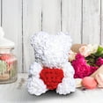 thumbnail image 5 of Artificial Rose Bear Gift Preserved Rose Teddy Bear Flower Bear Decoration Faux Rose Bear Romantic Gift for Valentine's Day Anniversary Birthday Gift for adultfriend Wife Home Decor, 5 of 5