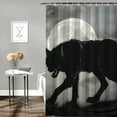 thumbnail image 2 of Orinice Wolf Full Moon Gothic Art Bathroom Decor Set Colorful Luxurious Graphic Polyester Fabric Fashion Shower Curtain with Hooks, Chic Modern Waterproof Shower Curtain for Bathroom 69x72, 2 of 7