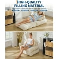 thumbnail image 4 of Sofá Cama Plegable – 3 en 1 Individual – Sillón Convertible con Colchón y Almohada – Pana Acanalada 10 mm – Fácil de Plegar – Sala o Dormitorio – Multifunción, 4 of 8