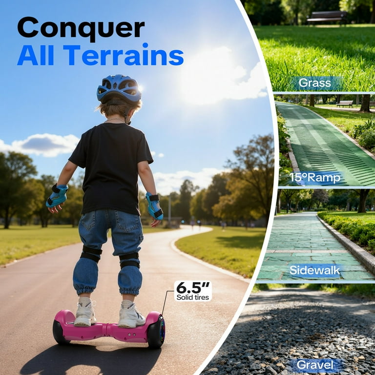 Tcdjtc Hoverboard with Bluetooth and Led Lights, Balance Board for