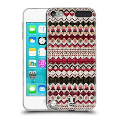 HEAD CASE DESIGNS KNITTED CHRISTMAS SOFT GEL CASE FOR APPLE IPOD TOUCH MP3