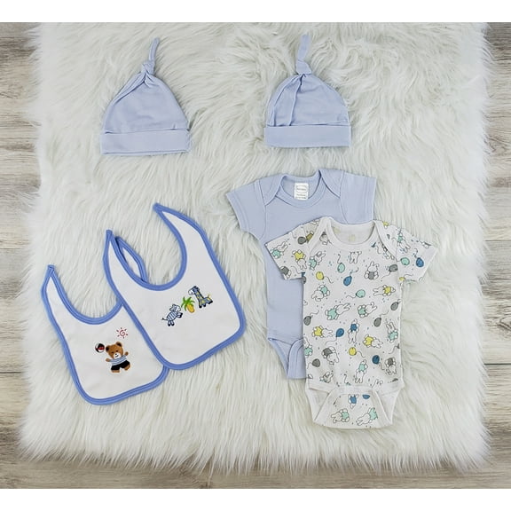 Bambini 6 Pc Layette Baby Clothes Set